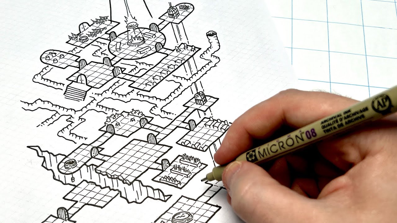 Drawing an Isometric Dungeon Map!