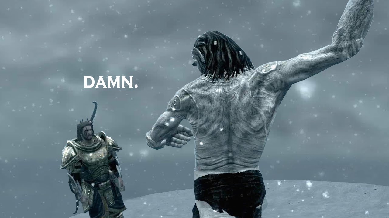 Skyrim: Giant Smash Glitch