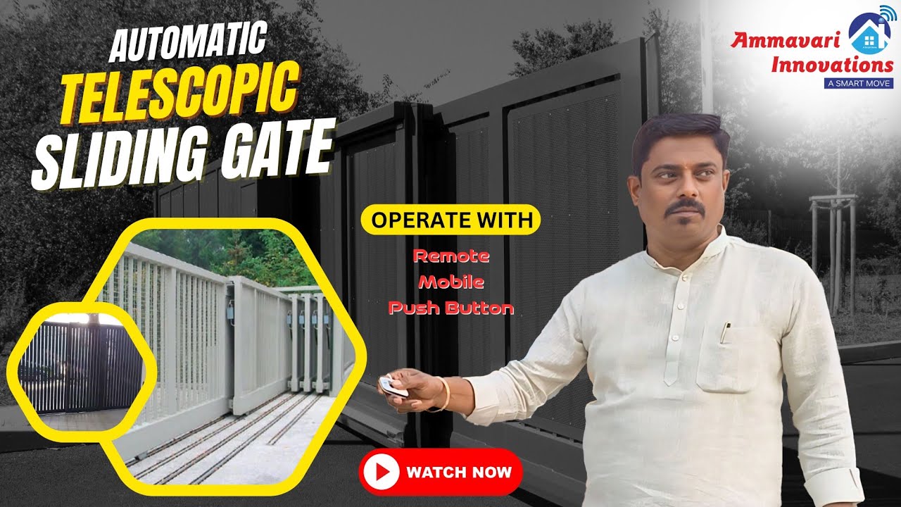 Telescopic Gate Automation Done with DEA Italian Brand At Hitex, Hitech City
