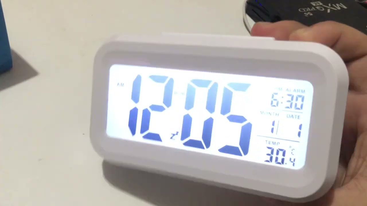 Relógio despertador de mesa shopee / como configurar