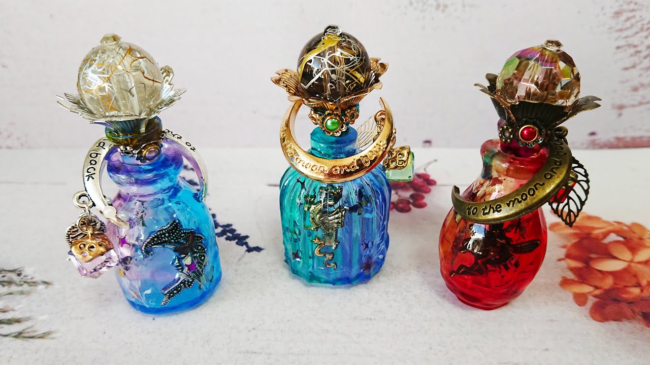 魔女の小瓶レジン♪Witch's Small bottle resin ♪