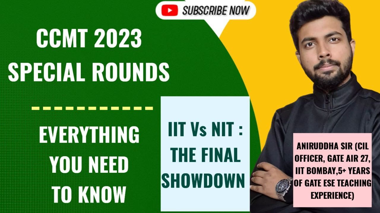CCMT 2023 Special Rounds : COAP 2023 Additional Rounds #aniruddhasir #gate2023 #iit #mtech #ccmt