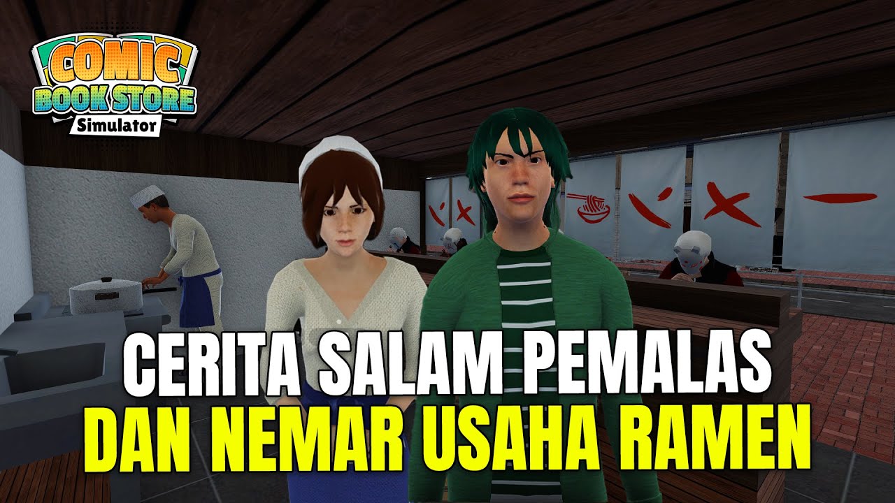 CERITA SALAM DAN NEMAR DI GAME COMIC BOOK STORE SIMULATOR - Rank 2 Toko Ep2