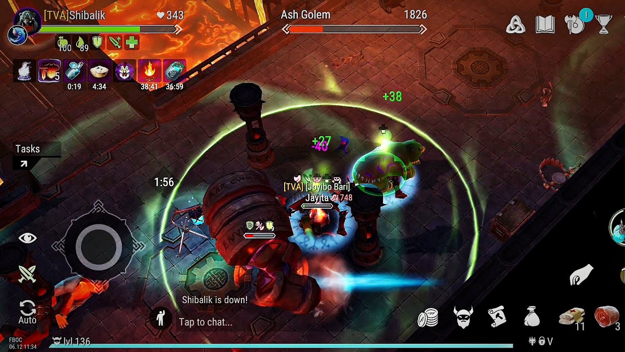  Frostborn : Cursed Forge Hard Mode (Mini Golem Failed Attempt ) 
