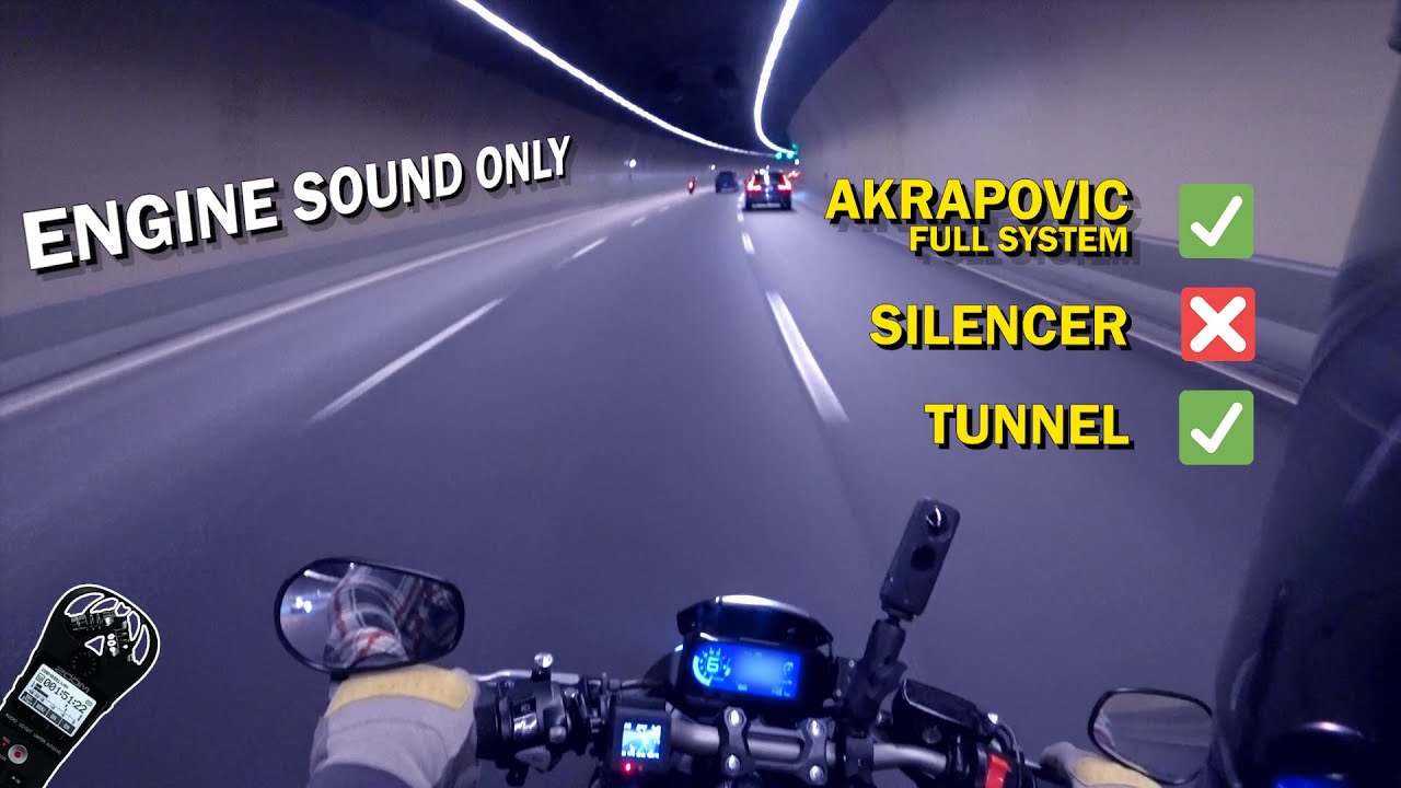 Honda CB650R Akrapovic Full System Exhaust | HD Sound | LOUD EXHAUST TUNNEL ACCELERATION