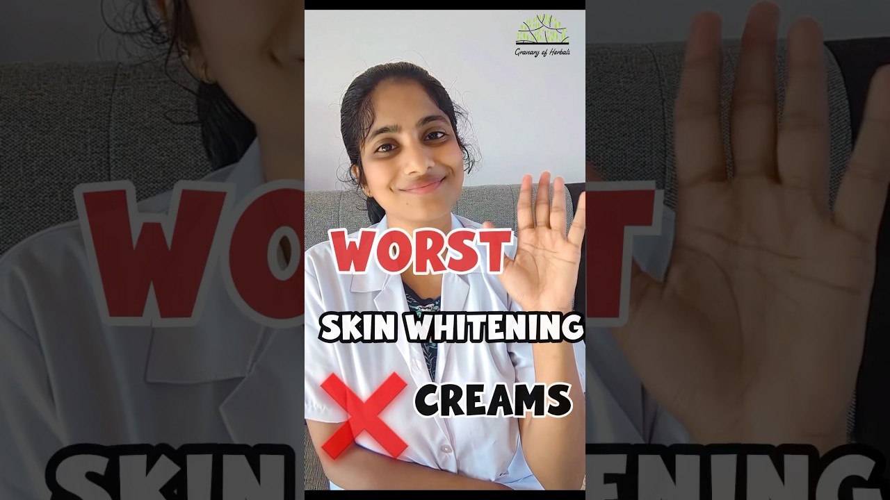 Worst Skin Whitening Creams❌😱 #dermatologist #skinwhitening #skincare #skinbrightening