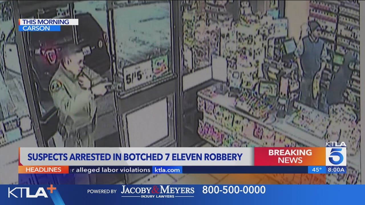 Video: Deputy walks in on attempted robbery at 7-Eleven in Carson 