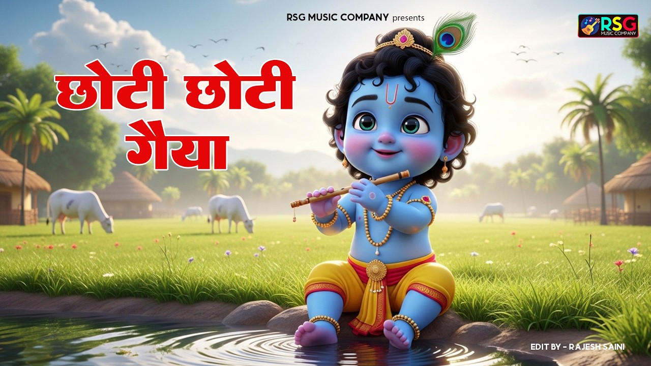 छोटी छोटी गैया छोटे छोटे ग्वाल। Choti Choti Gaiya Chote Chote Gwal। #kanha #krishna #krishnabhajan