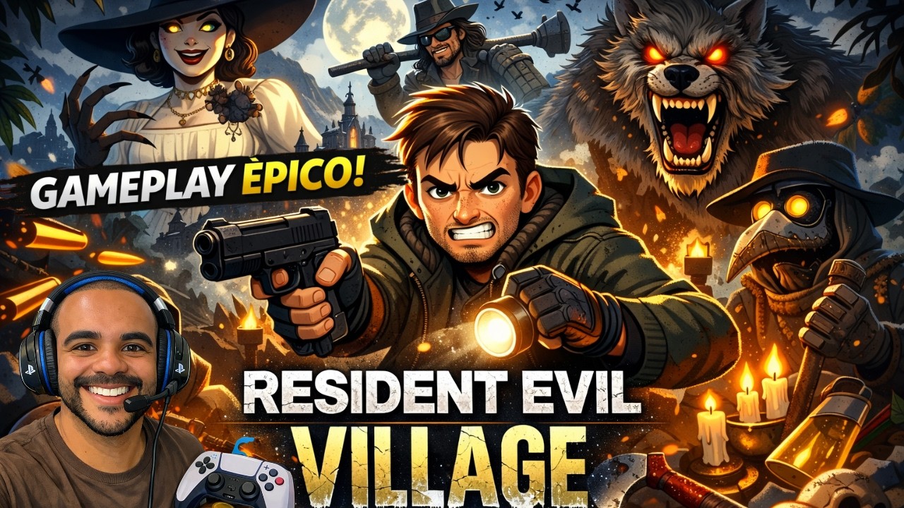 RESIDENTE EVIL 8 VILLAGE: #CAP1: NÃO PISQUE ,O HORROR COMEÇA AGORA!