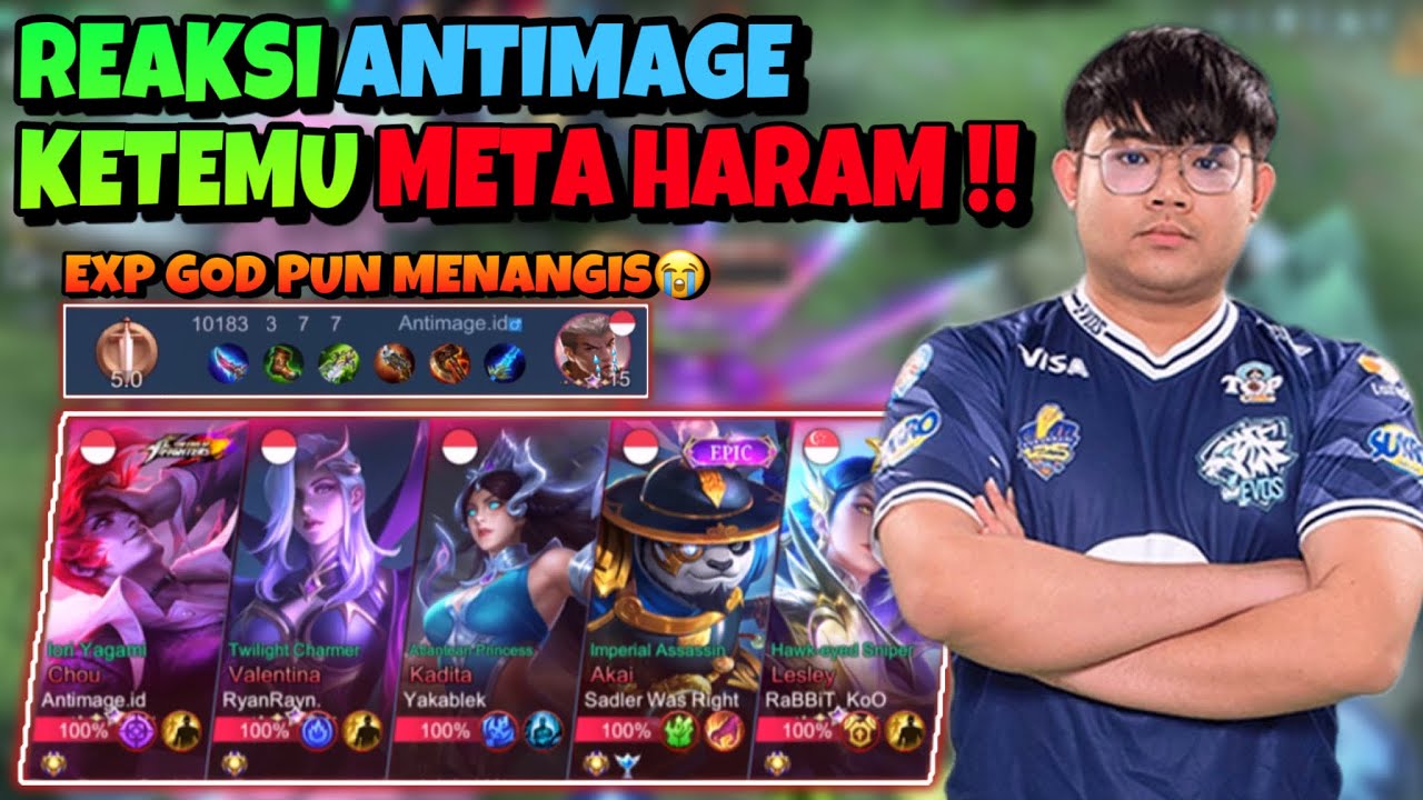REAKSI ANTIMAGE KETEMU META HARAM FT RRQ BLESS DEWA YSS❗️EXP GOD PUN MENANGIS CUYY😱