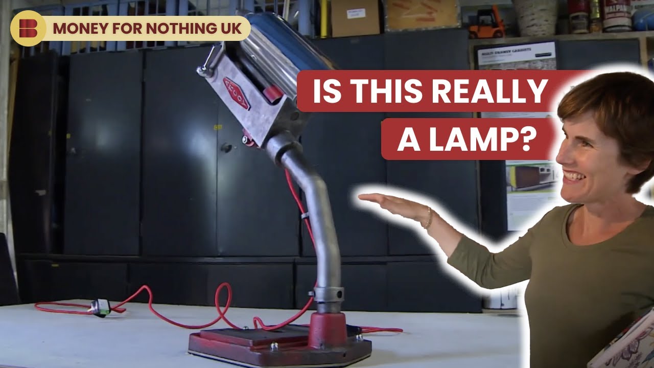 Custom Table Lamp Made from Scrap Metal | Money For Nothing UK