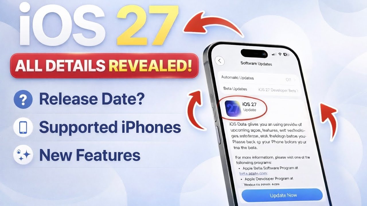 iOS 27 – Release Date, Features & Supported iPhones 🔥