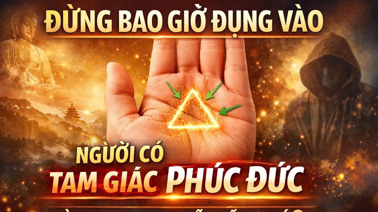 Không nên đụng vào người có TAM GIÁC PHÚC ĐỨC trong bàn tay