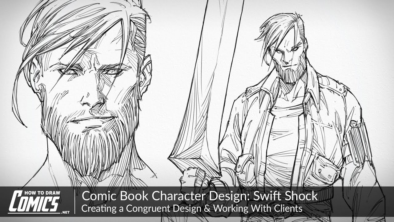 Comic Book Character Design: Swift Shock | Creating a Congruent Design & Working With Clients