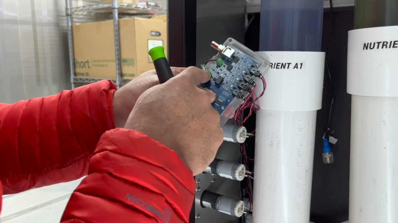Changing out a defective nursery dosing module