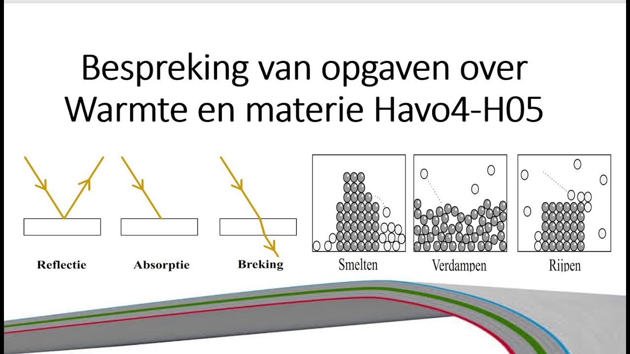 Havo Opgaven hf 5 1 Temperatuur, warmte, molecuulmodel