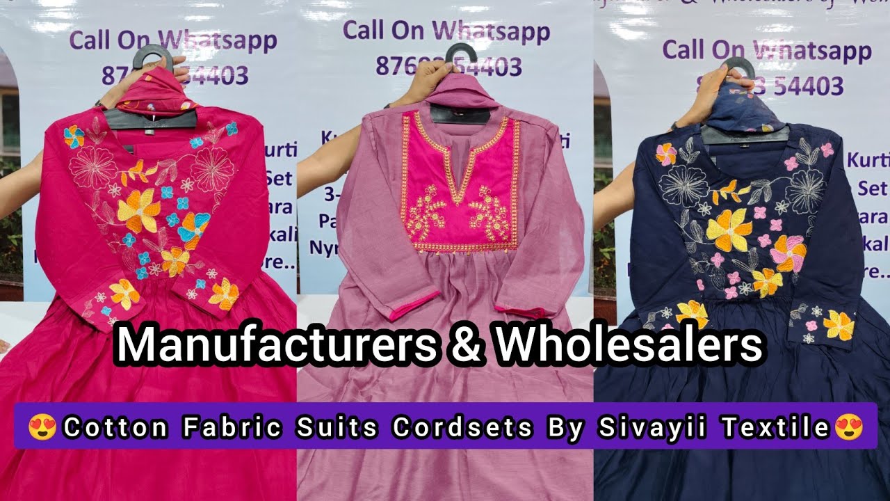 😍Cotton Fabric Suits & Cordsets Manufacturers In Sanganer #jaipurikurtismanufacturer😍