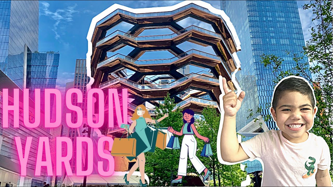 4K NYC Spring Walk @ Hudson Yards  with The Vessel view+ TOur inside the Mall 🛍 May 16, 2021