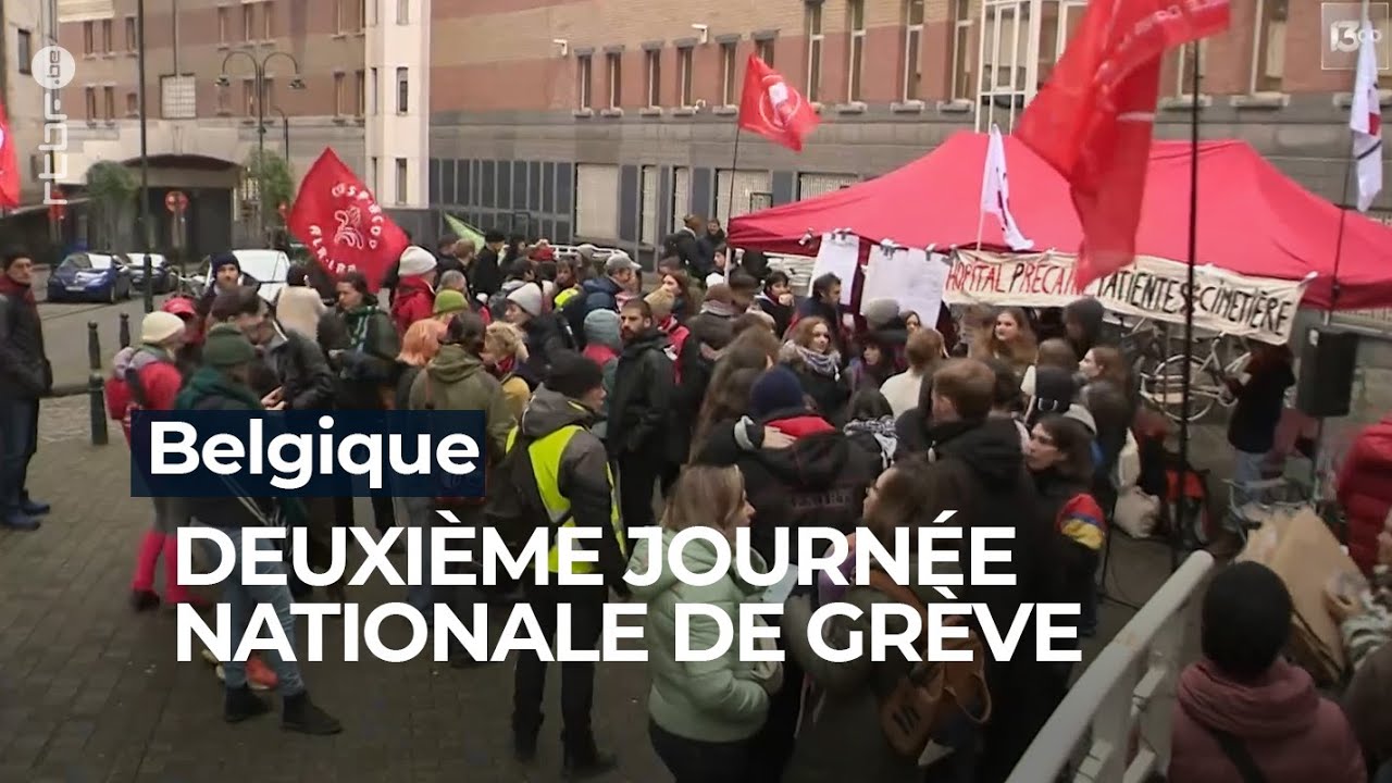 Belgique : deuxième journée nationale de grève - RTBF Info