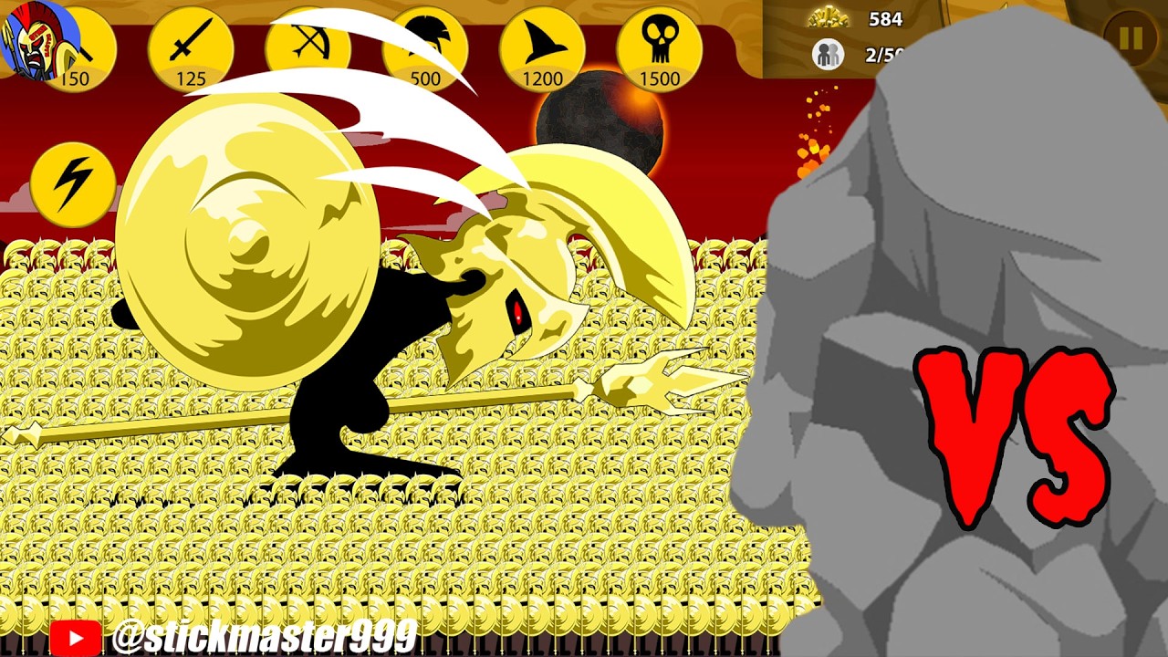 STICK WAR LEGACY | Взлом и призыв Мега Золотого Спиртона с полным набором навыков 9999 | STICK MA...