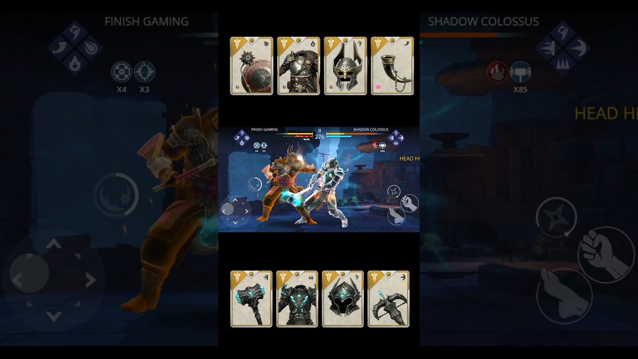 Shadow fight 3 | Shadow Colossus Boss vs hound set | Prison Break Event #sf3#gaming #shrots