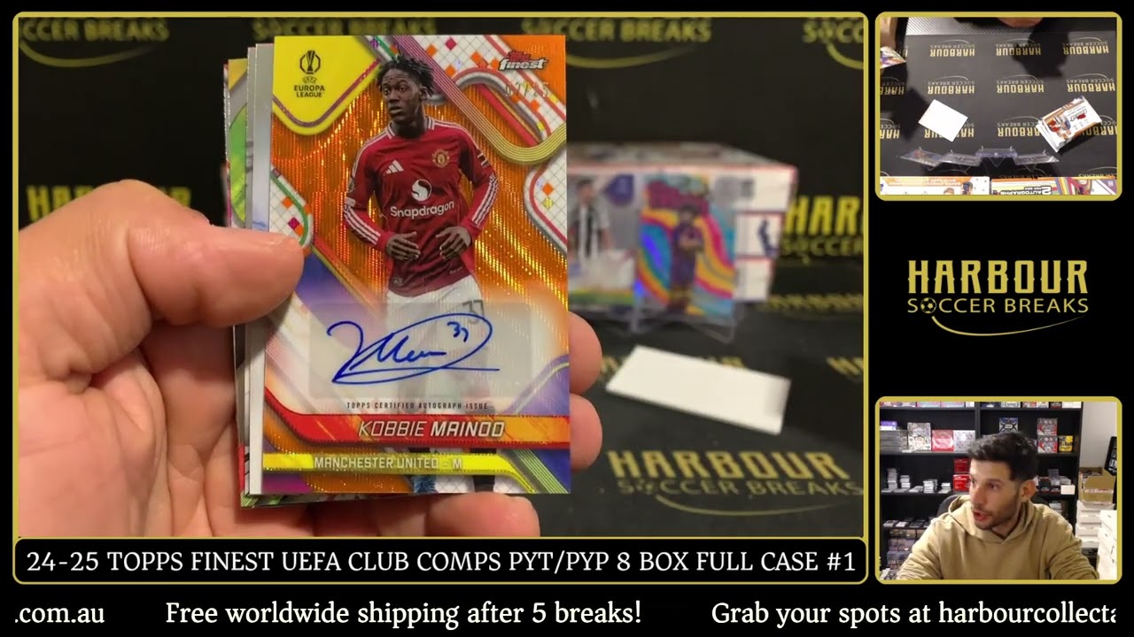 Перерыв №1 - 24/25 Topps Finest UEFA Club Competitions PYT/PYP 8 Box Full Case