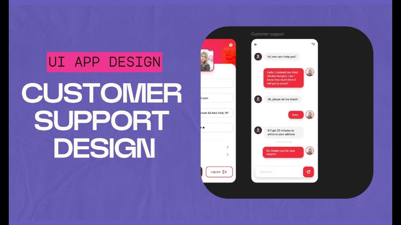 CUSTOMER SUPPORT UI DESIGN APP IN FIGMA #28