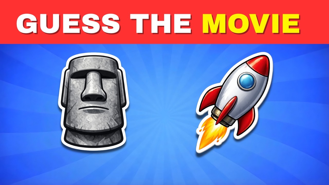 Guess the Movie by Emoji 🤯 | 50 Movies, 10 Seconds Each!