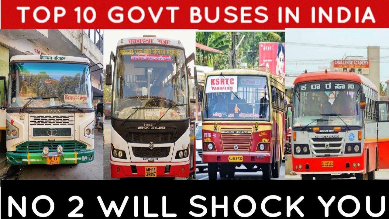 TOP 10 GOVT BUSES IN INDIA | BEST RTC IN INDIA | BEST GOVT BUSSES IN INDIA