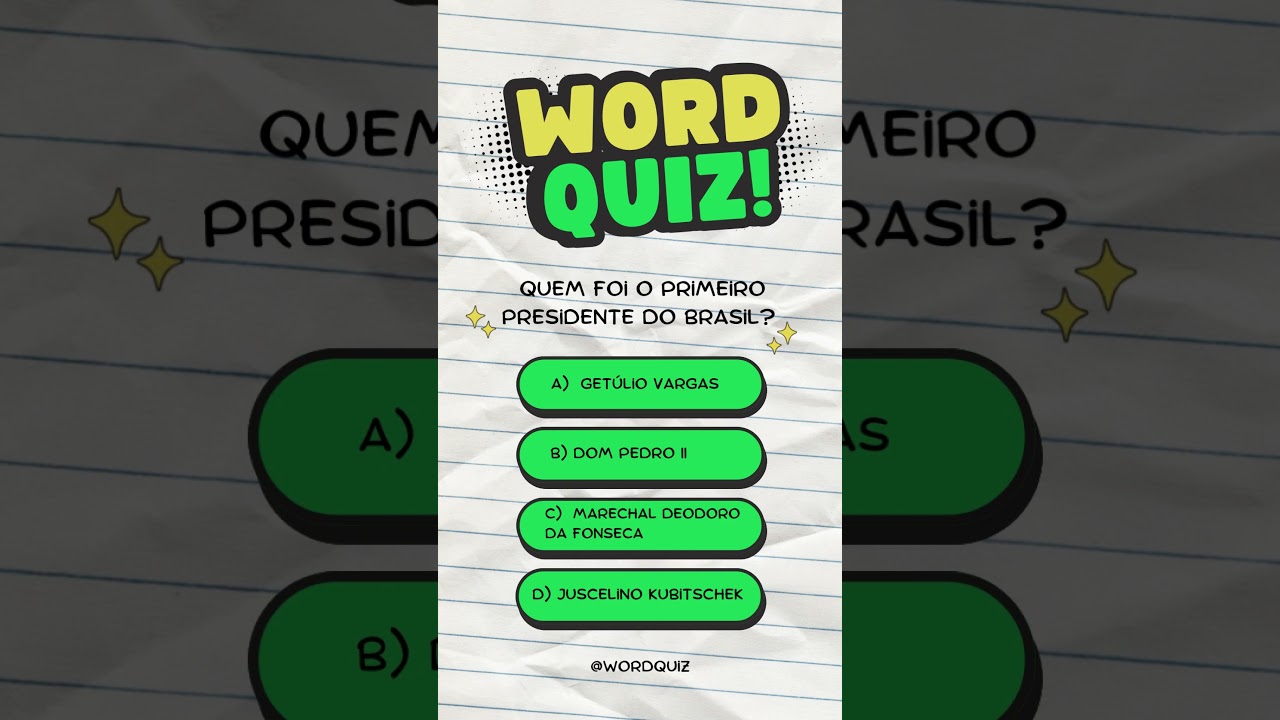 Word Quiz!🧠Você consegue acertar? 