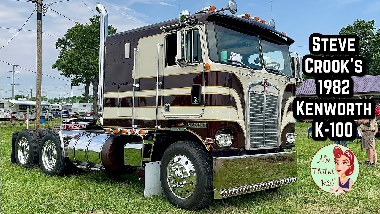 Потрясающий тур Стива Крука на бескапотном грузовике Kenworth K-100 1982 года
