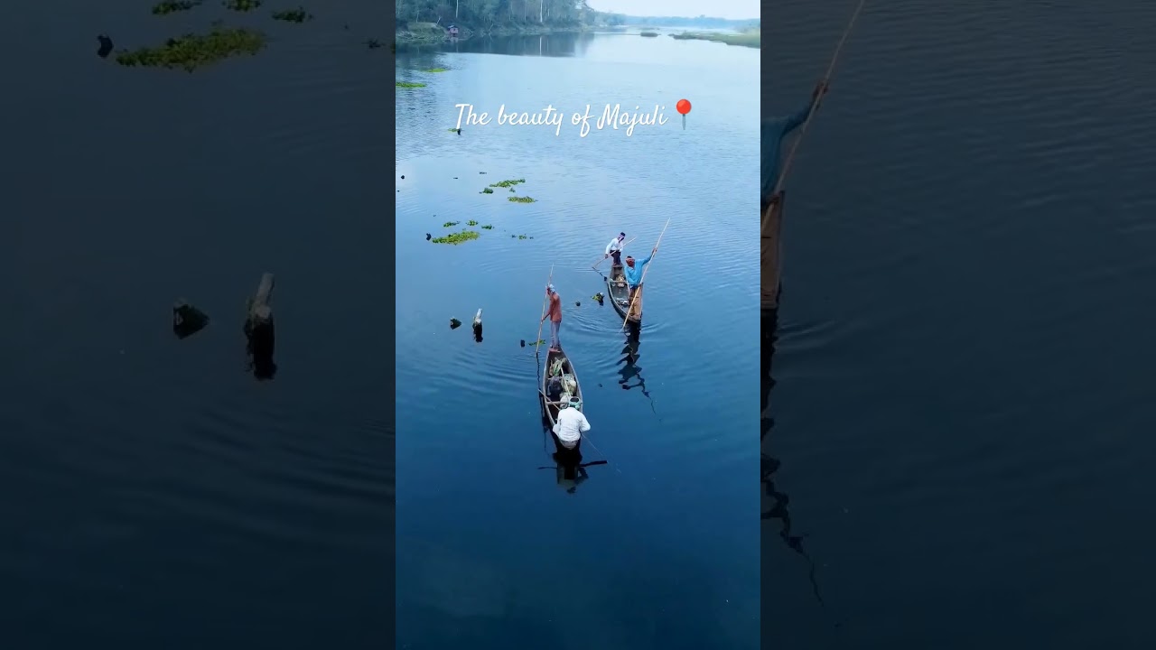 The beauty of Majuli Island #shorts #shortsfeed #viral #majuli #assam #riverisland #dronevideo #dji