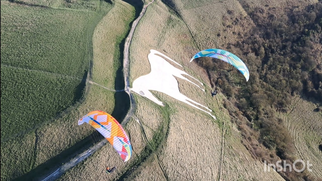 Paragliding at Westbury 14th March 2026