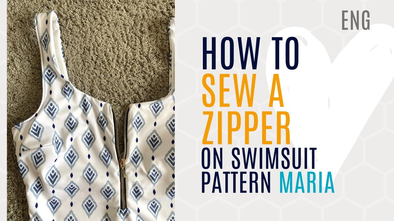 𝗦𝗲𝘄𝗶𝗻𝗴 𝗮 𝘇𝗶𝗽𝗽𝗲𝗿 𝗼𝗻 𝗹𝗶𝗻𝗲𝗱 𝘀𝘄𝗶𝗺𝘄𝗲𝗮𝗿 * DIY BIKINI