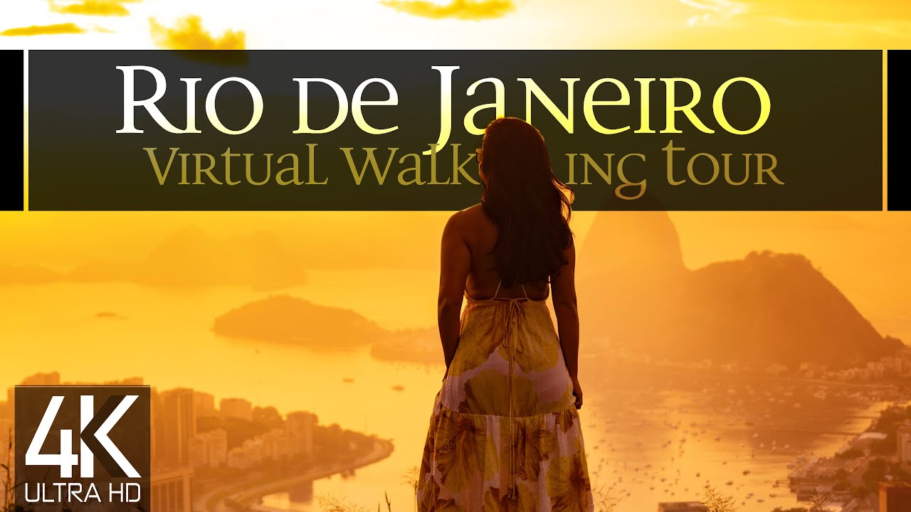 【4K 60fps】🇧🇷 VIRTUAL WALKING TOUR: 🚶 &laquo;Rio de Janeiro - Brazil 2022&raquo; 🎧 ORIGINAL SOUNDS 🚫 NO COMM ASMR