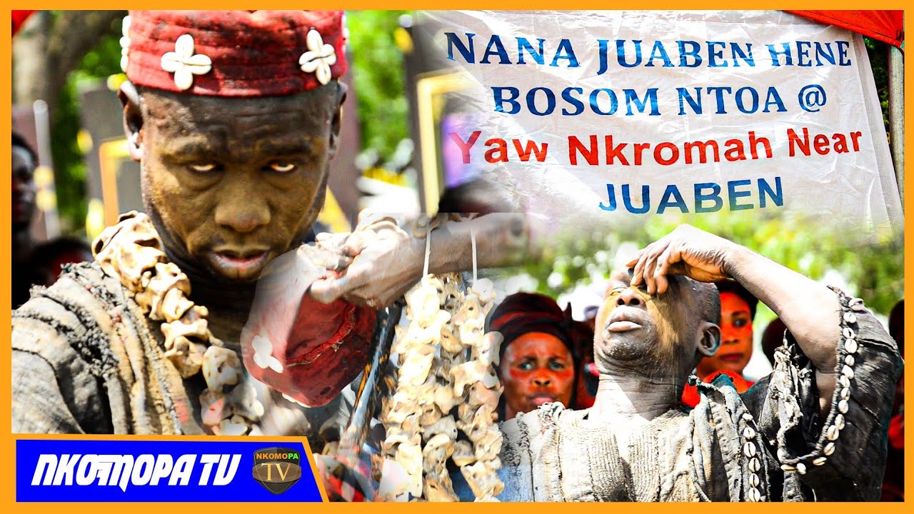 SEE POWERS! "JUABENMAN HENE BOSOM NTOA" PREFORMED AT JUABEN HEMAA'S FUNERAL | NKOMOPA TV