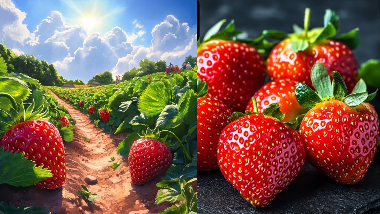 ¡INCREÍBLE! Así Se CULTIVAN  Las Mejores FRESAS🍓
