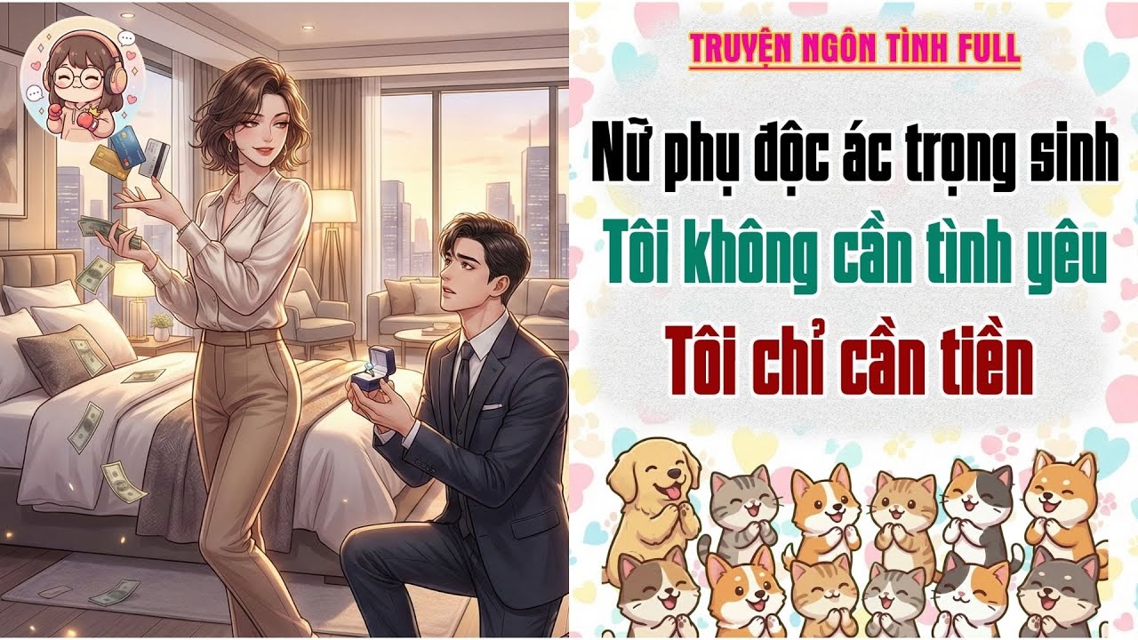 Truyện Audio| Nữ phụ độc ác trọng sinh: Tôi không cần tình yêu, tôi chỉ cần tiền |Chiến thần hào môn