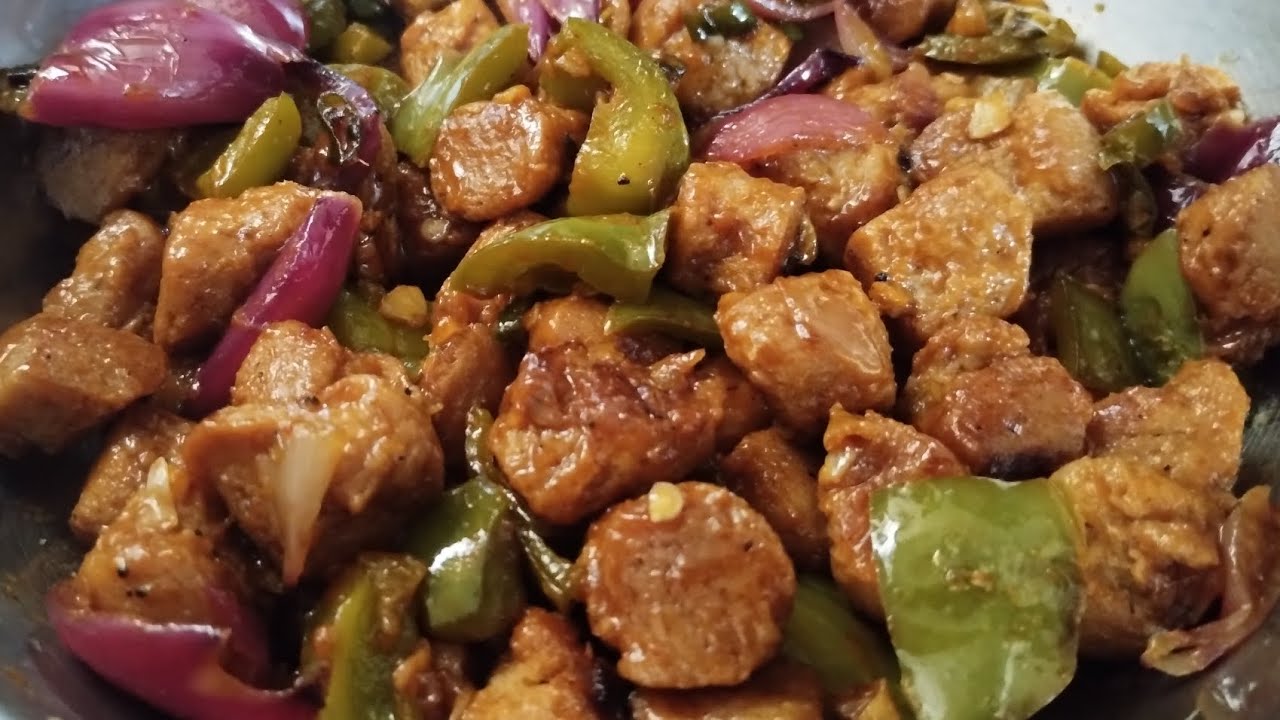 SOYABEAN CHILLI RECIPE | EASY RECIPE | MUST TRY | 😋😋