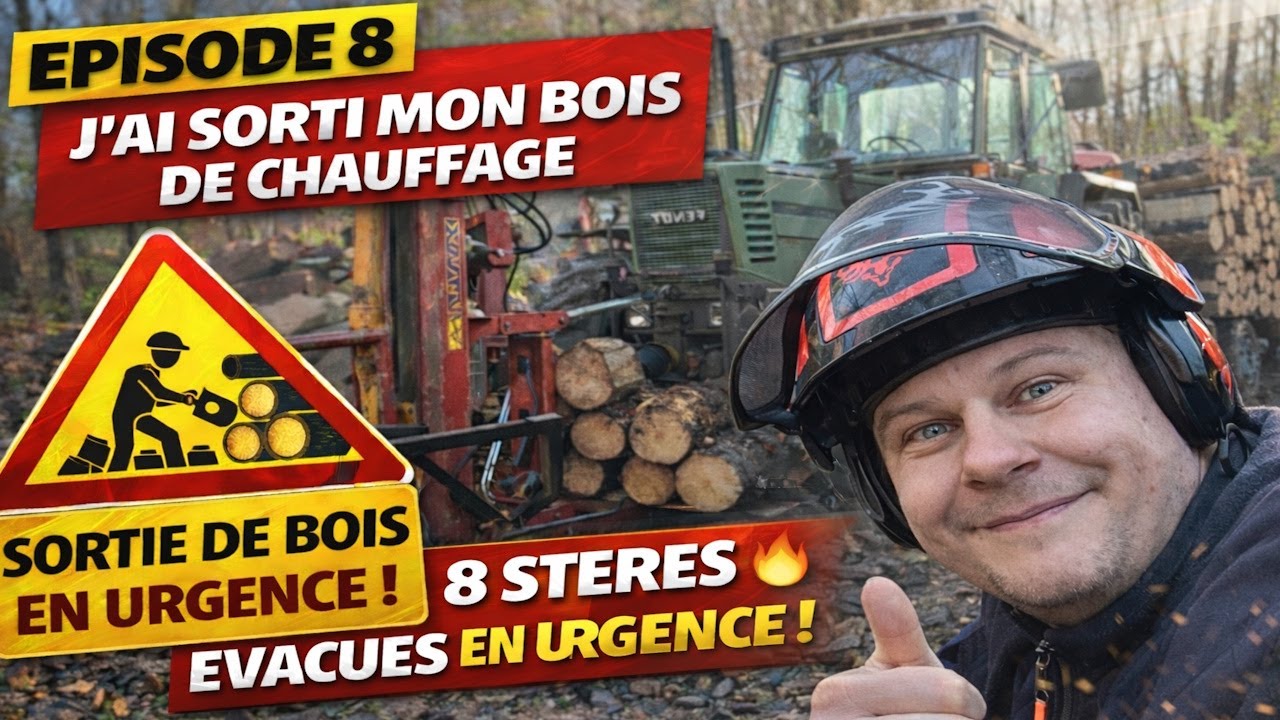 Affouage 2025/2026: Marre d&rsquo;&ecirc;tre vandalis&eacute;&hellip; &ccedil;a suffit !😡J&rsquo;ai sorti mon bois de chauffage en urgence😱