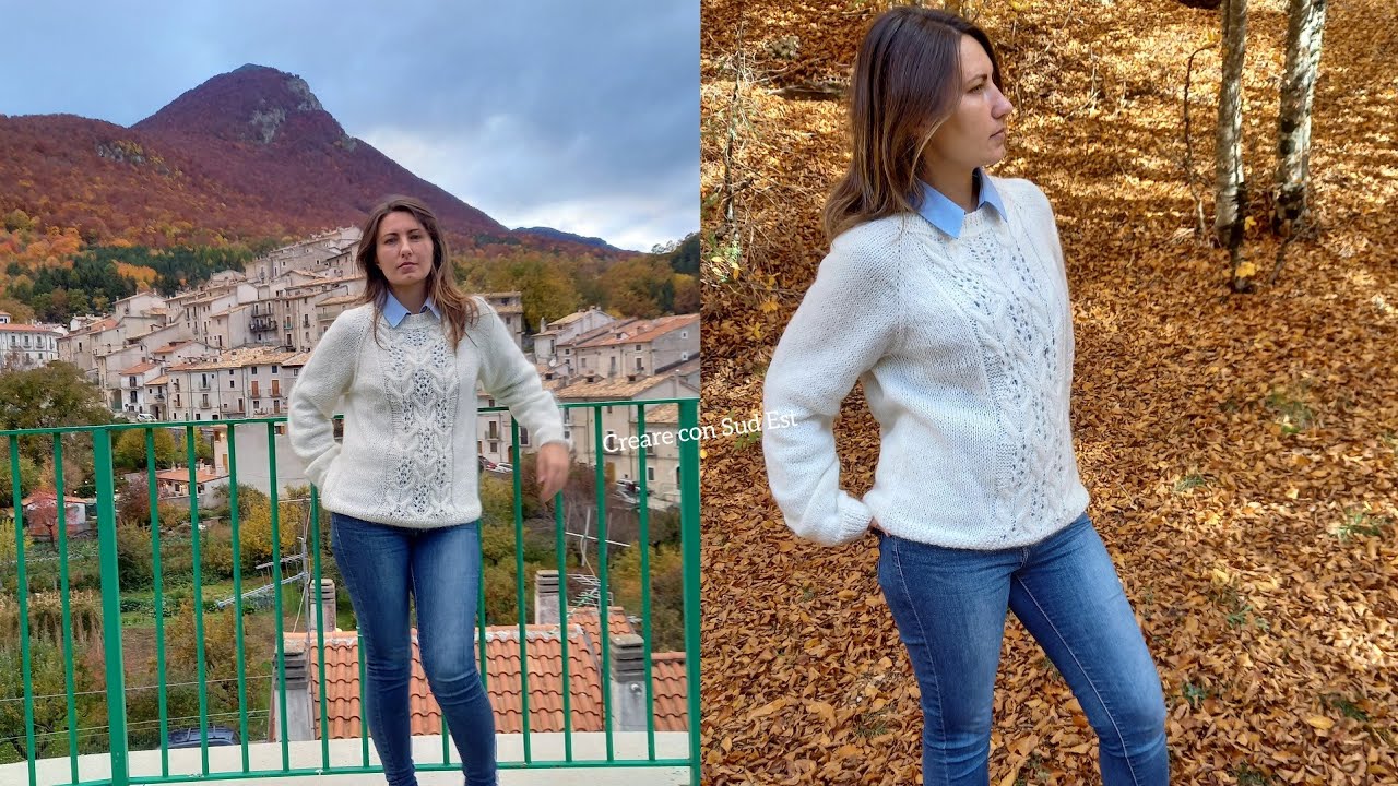 maglione nuvola\topdown ai ferri