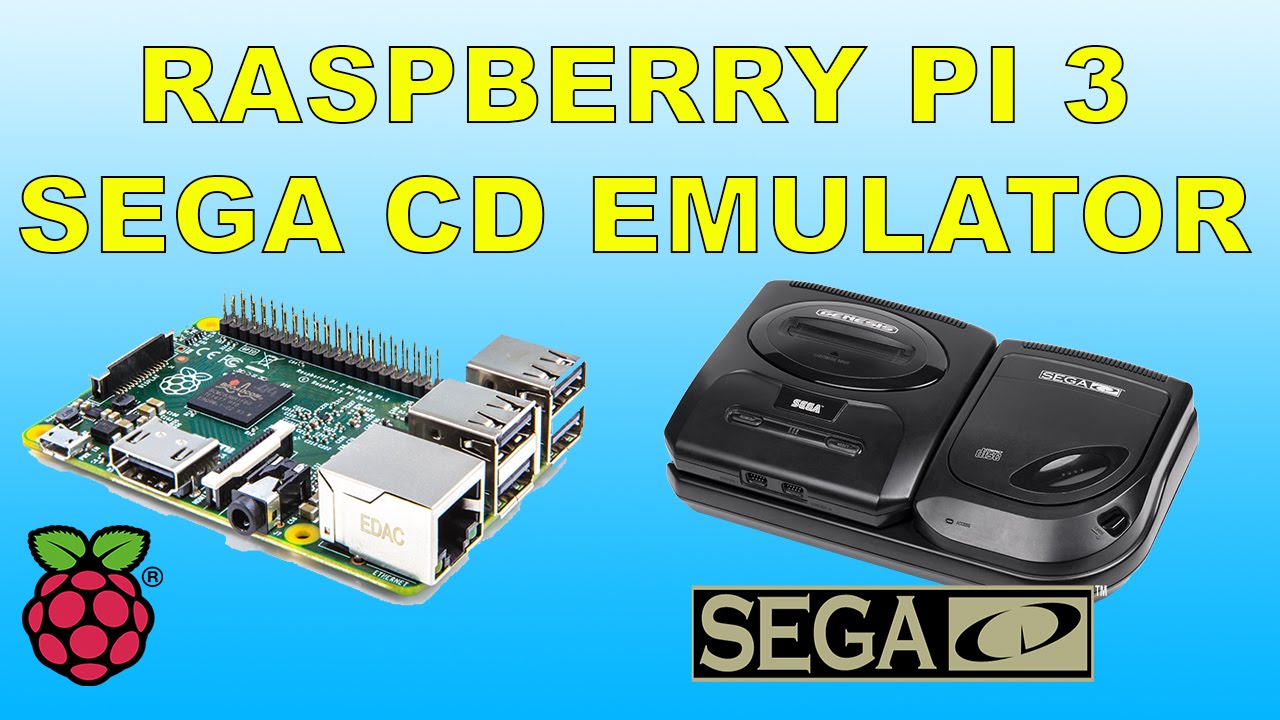 Raspberry Pi 3 Running SEGA CD Emulator Recall box Emulation Station