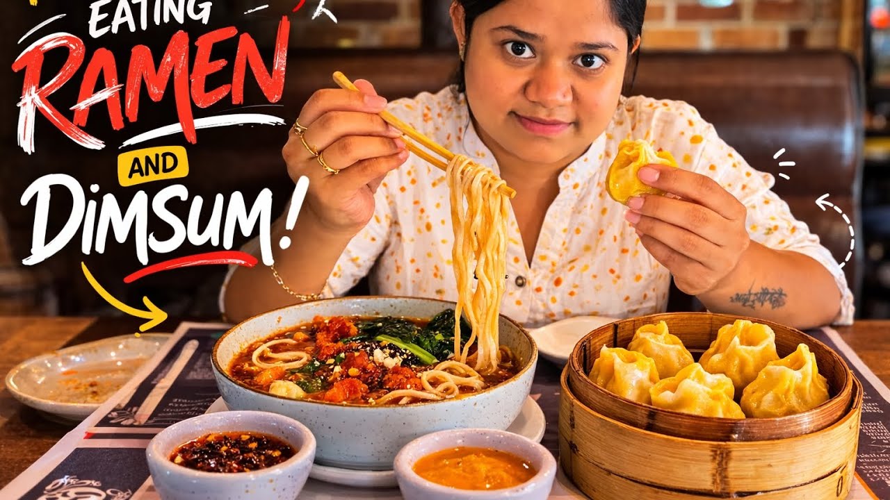 Trying Authentic Ramen For The First Time🍜 | Dimsum🥟 