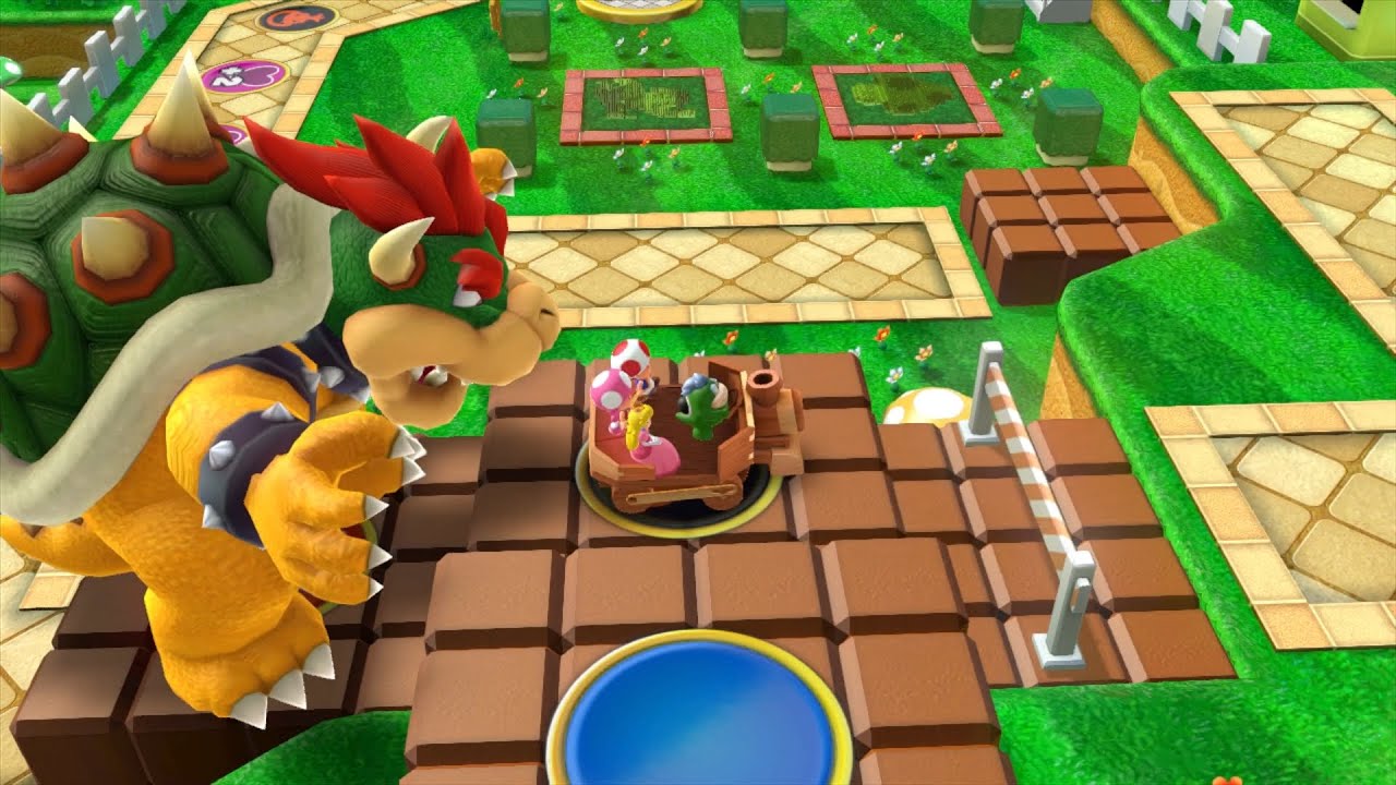 Mario Party 10 Bowser Party #651 Spike, Toad, Toadette, Peach Mushroom Park Master Difficulty