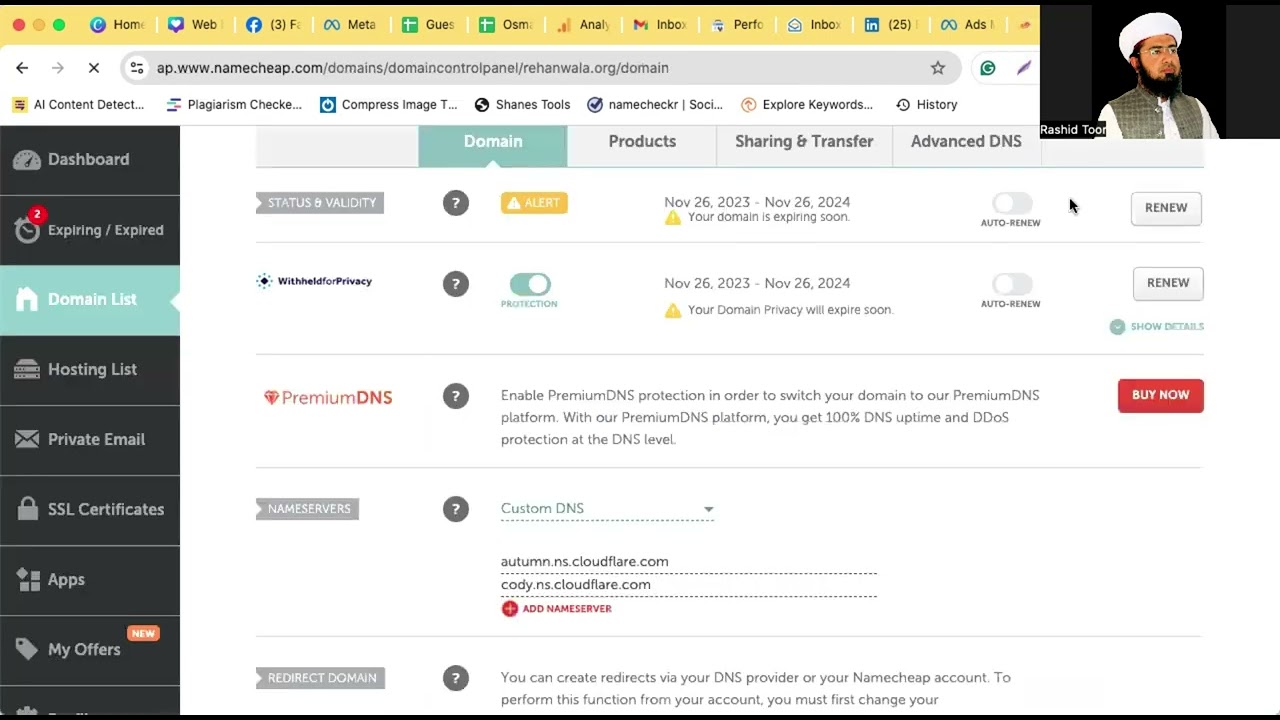 how to transfer domain from namecheap to cloudflare