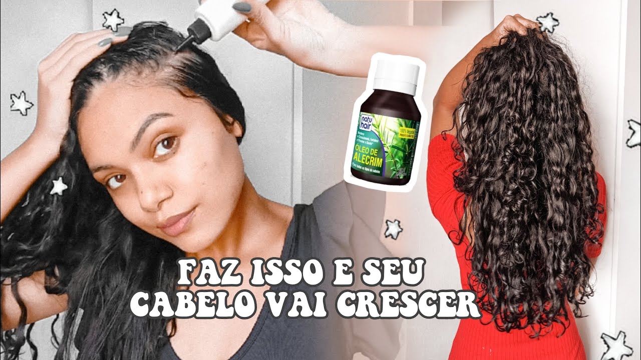 COMO USAR ÓLEO DE ALECRIM PARA O CABELO CRESCER!