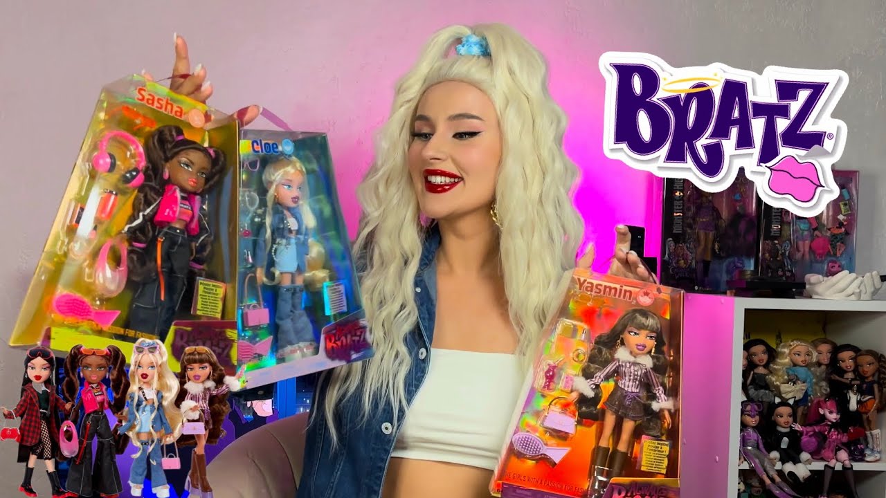 Распаковка и обзор кукол Братц (Хлоя Ясмин Саша) из коллекции ALWAYS BRATZ 🩷 CLOE 🪽YASMIN 🐸 SASHA 🐰