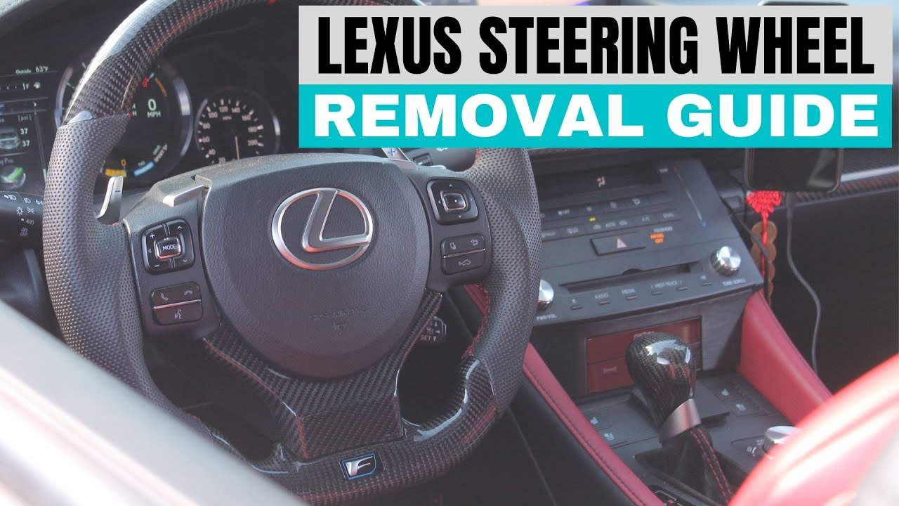 Как снять направляющую рулевого колеса Lexus RC и IS, не повредив часовую пружину