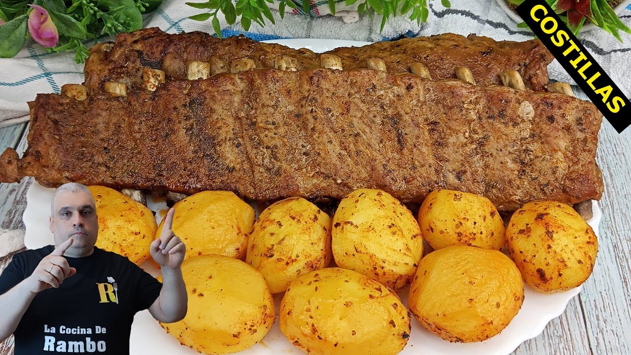 Costillas de Cerdo al Horno con Patatas. Jugosas y Tiernas con un Adobo Especial 🤩🤩 BRUTAL
