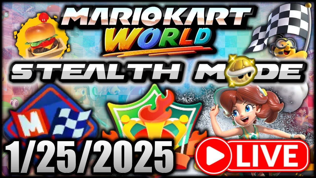 Mario Kart World Online VS Gameplay - Full Cup Runs - Stealth Mode 🏆🏁🌍
